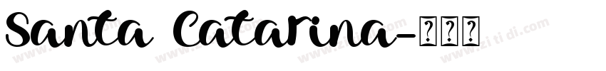 Santa Catarina字体转换